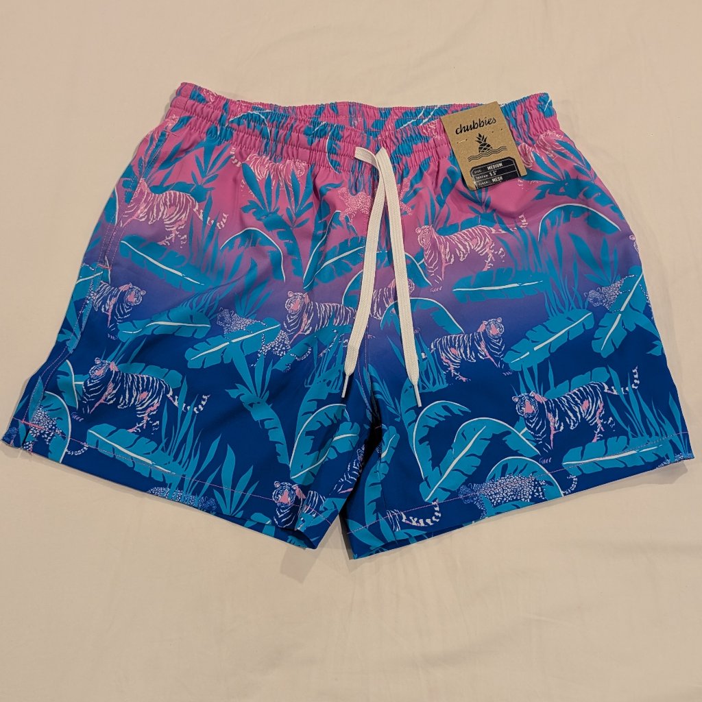 New Chubbies Swim Trunks Shorts Men Medium 55 Swimwear